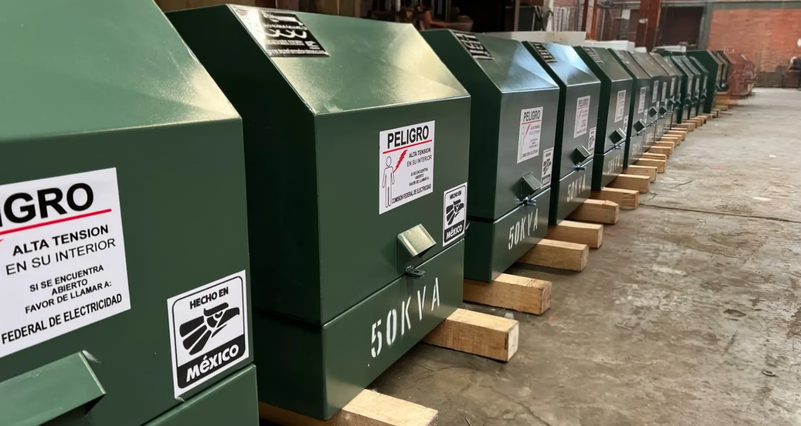Transformadores tipo pedestal Mebaten listos para entrega