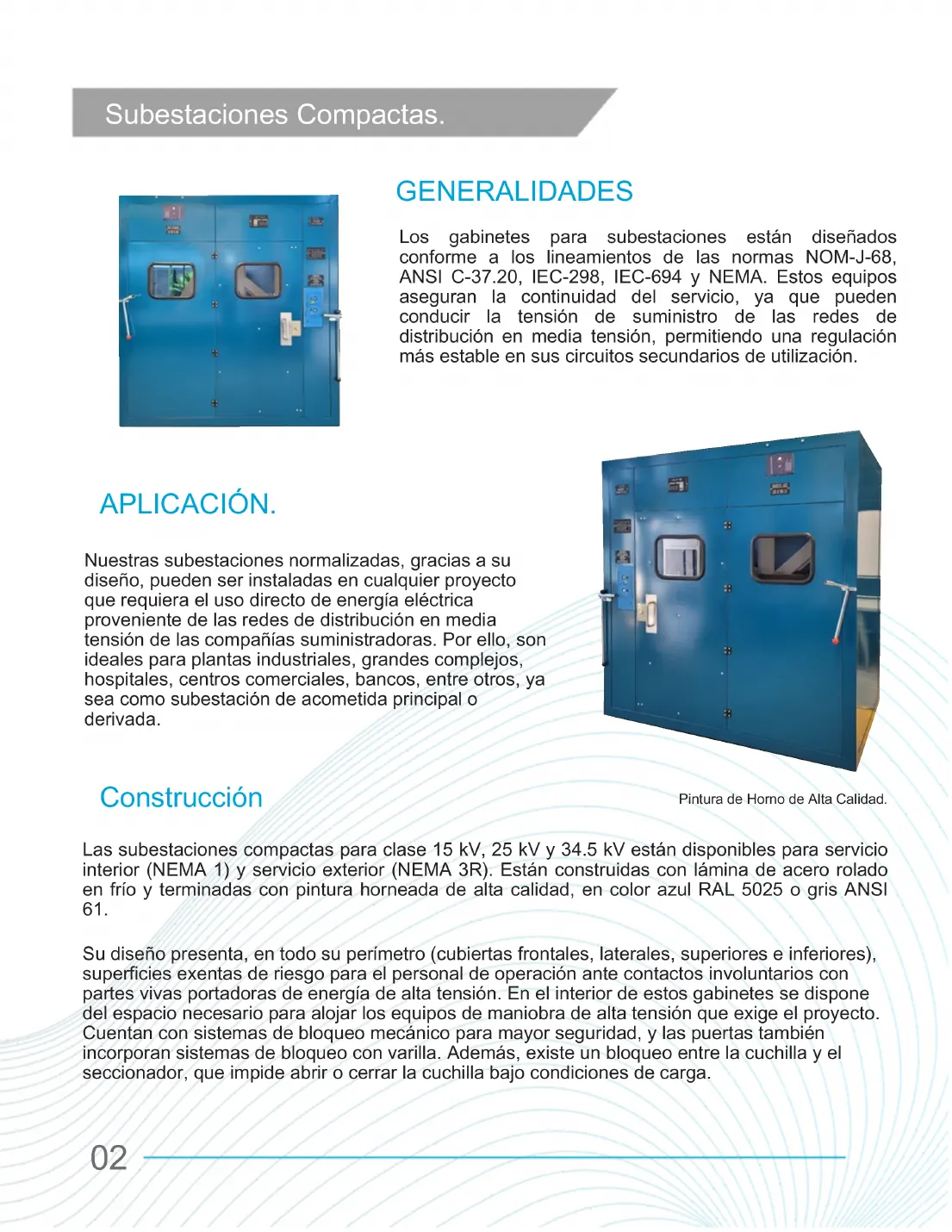 Catálogo de subestaciones compactas, página 2