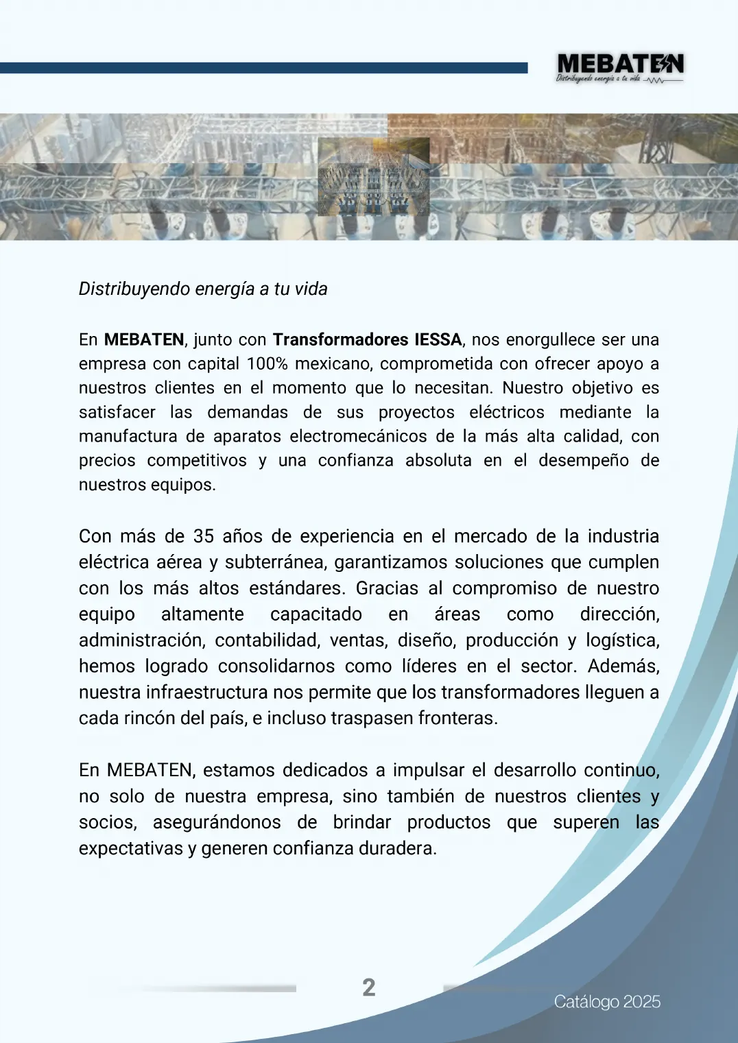 Catálogo de transformadores, página 2